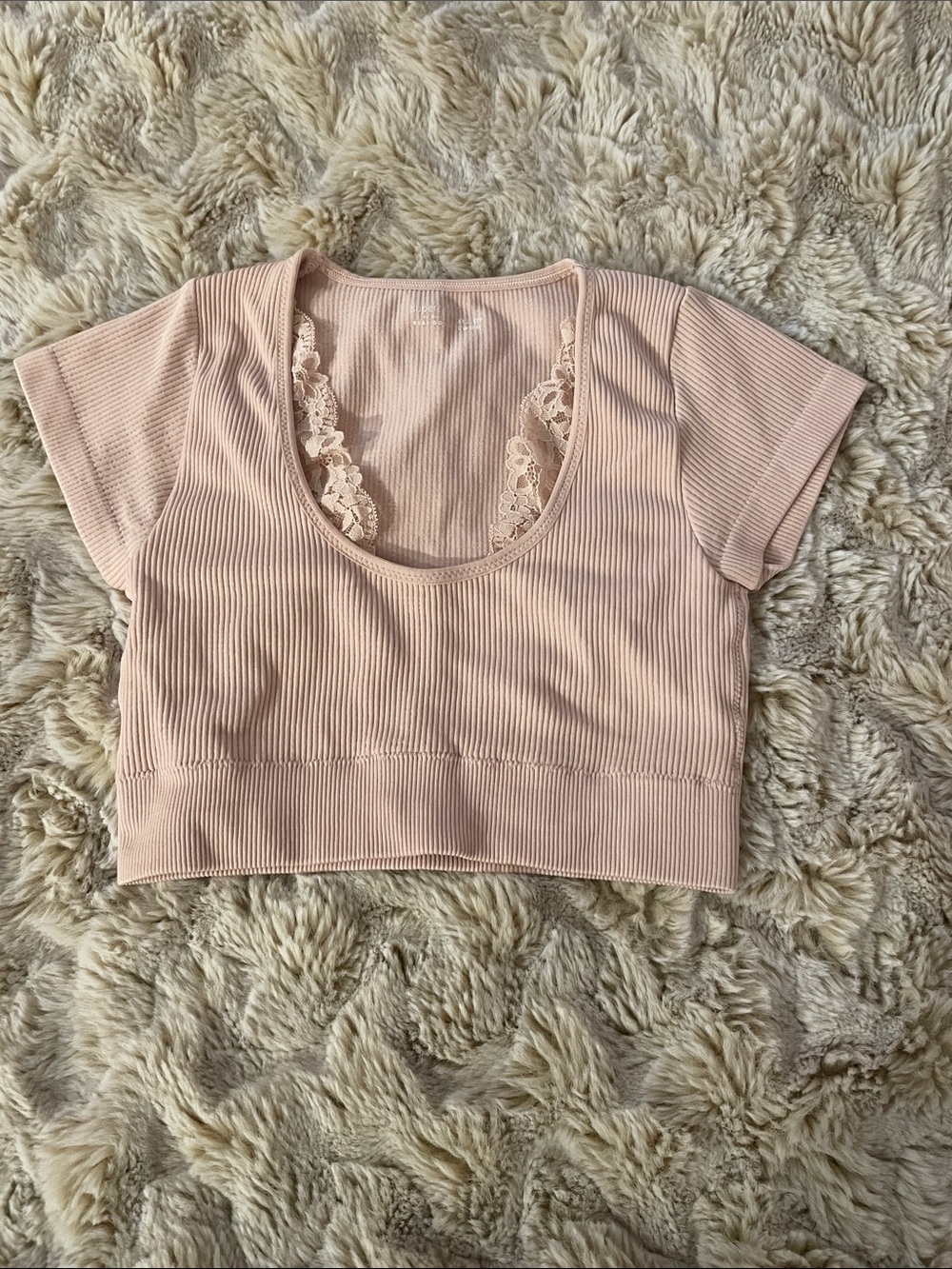 Pink Laced Top